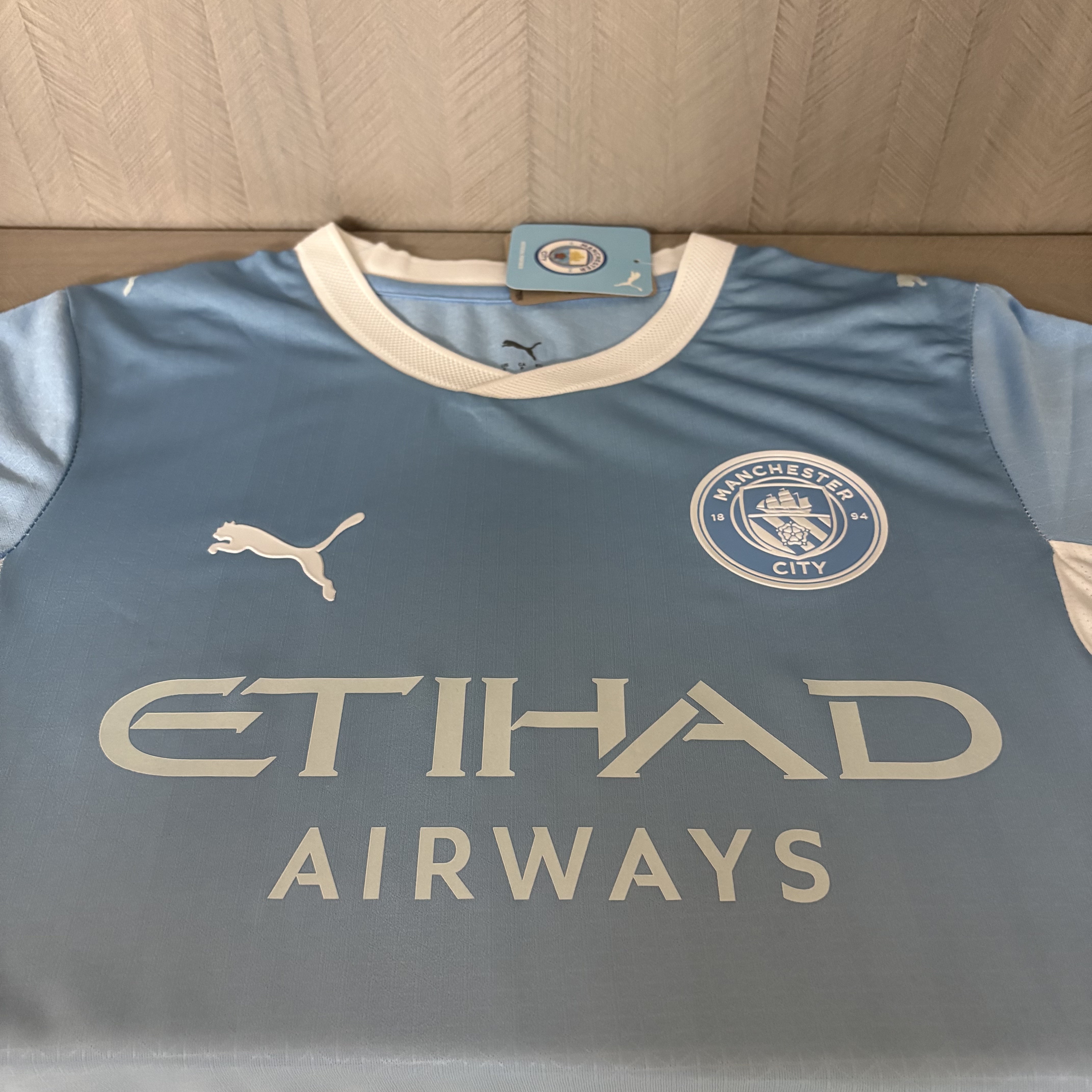 Manchester City 25/26 Player Short Sleeve Home Jersey
