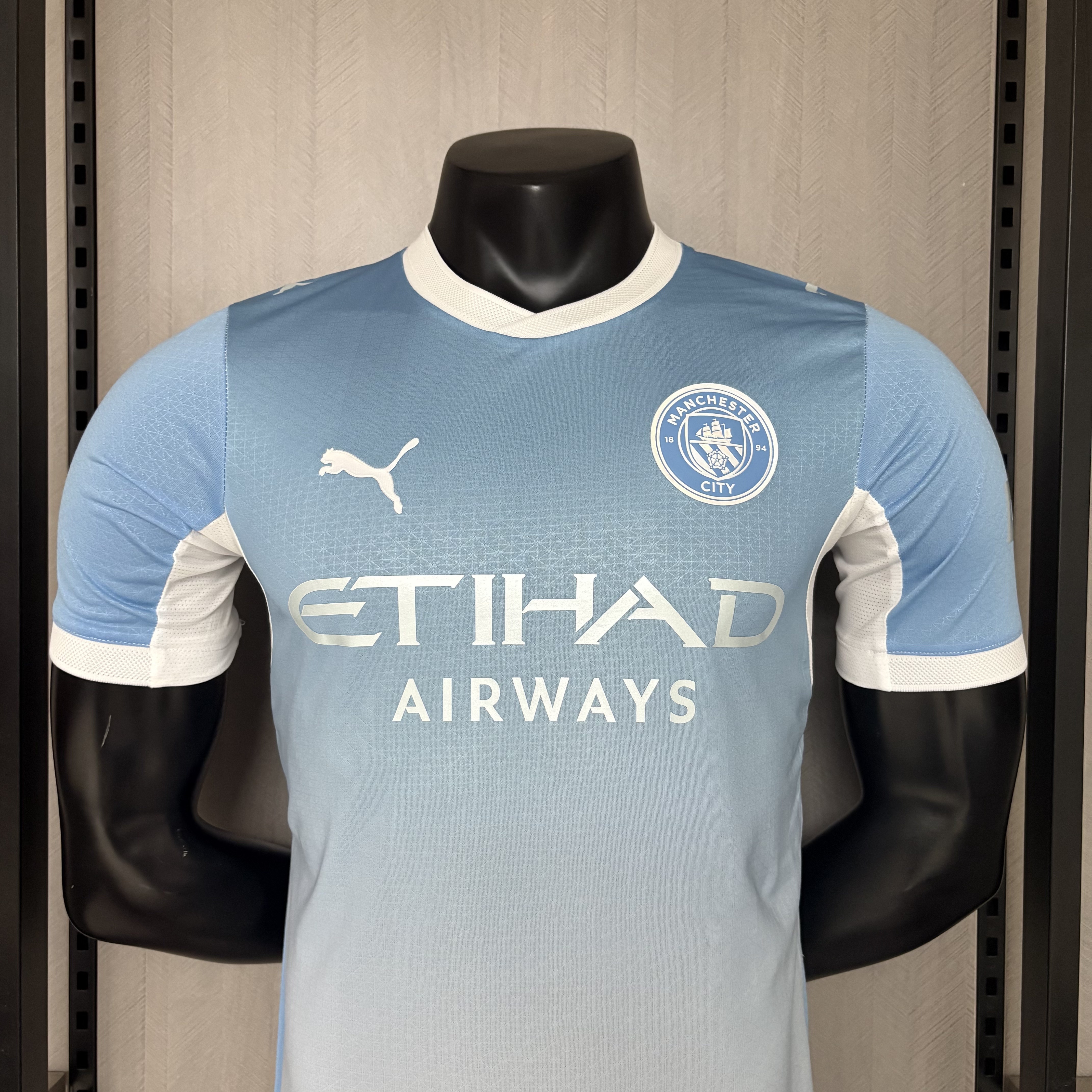 Manchester City 25/26 Player Short Sleeve Home Jersey