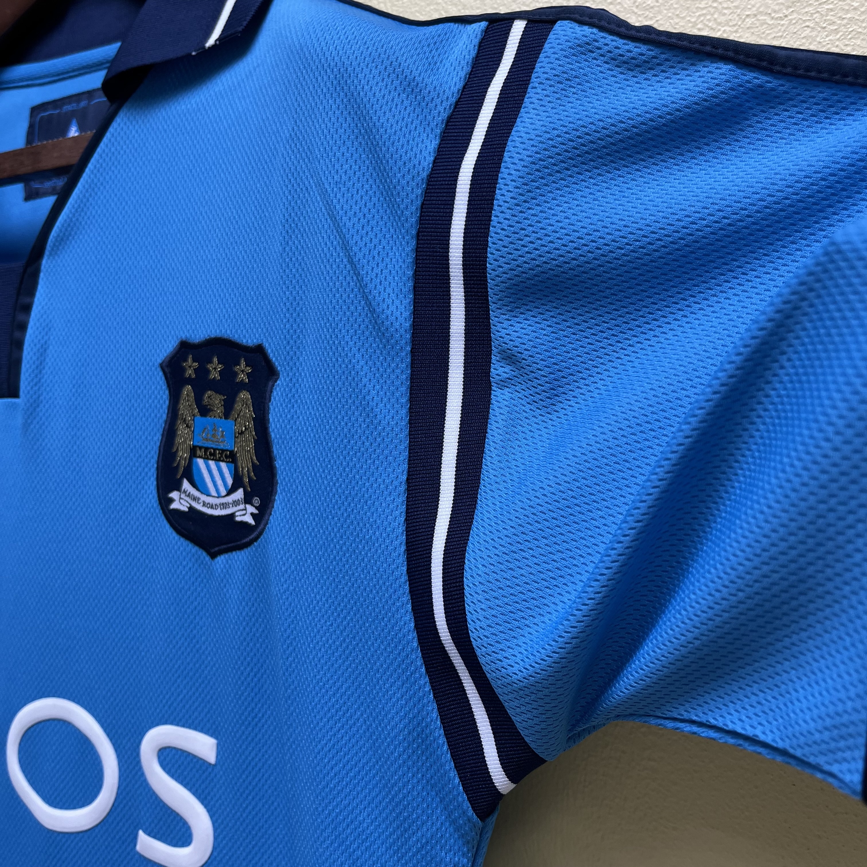 Manchester City Retro 02/03 Fan Short Sleeve Home Jersey