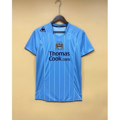 Manchester City Retro 07/08 Fan Short Sleeve Home Jersey 01