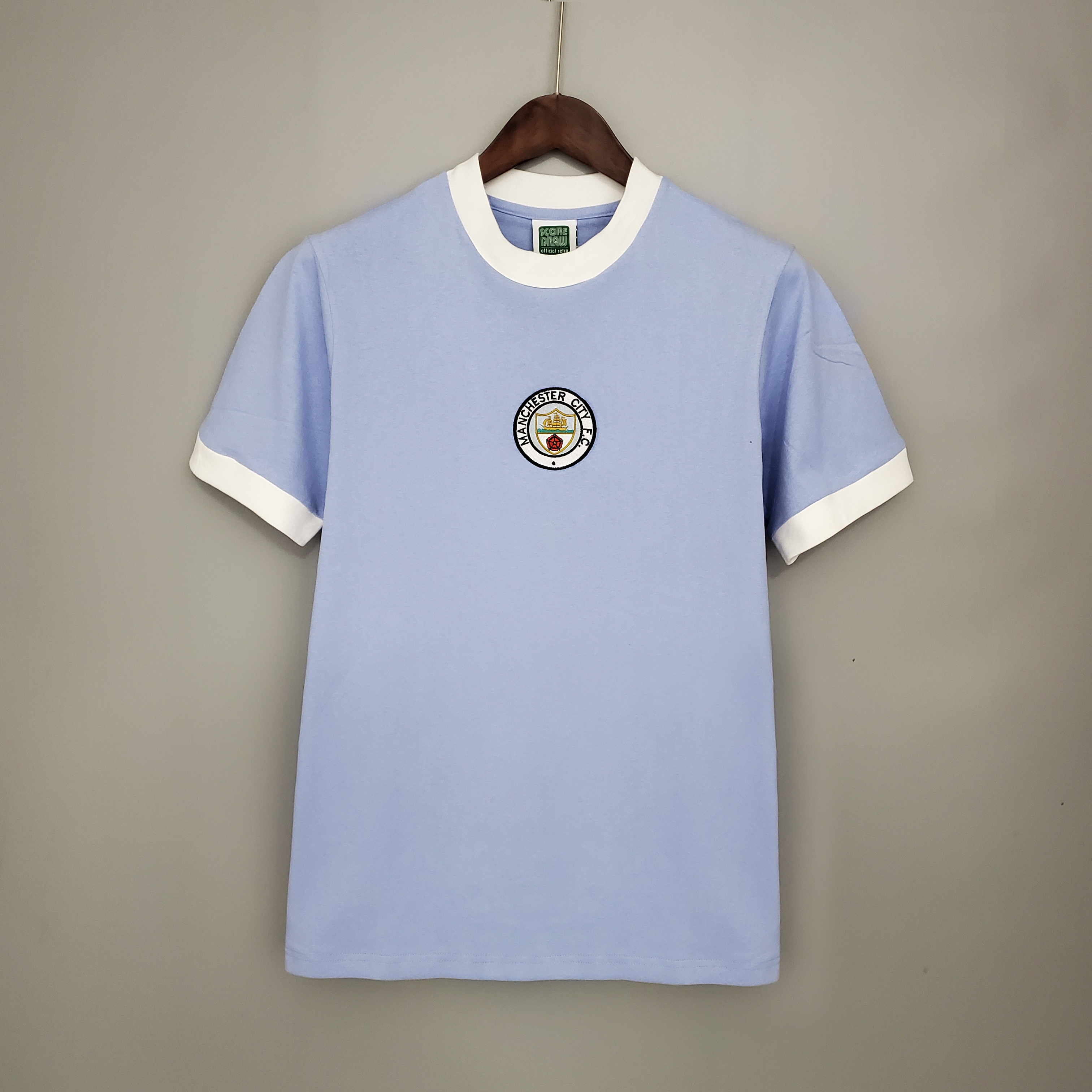 Manchester City Retro 72 Fan Short Sleeve Home Jersey