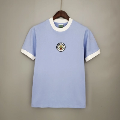 Manchester City Retro 72 Fan Short Sleeve Home Jersey 01