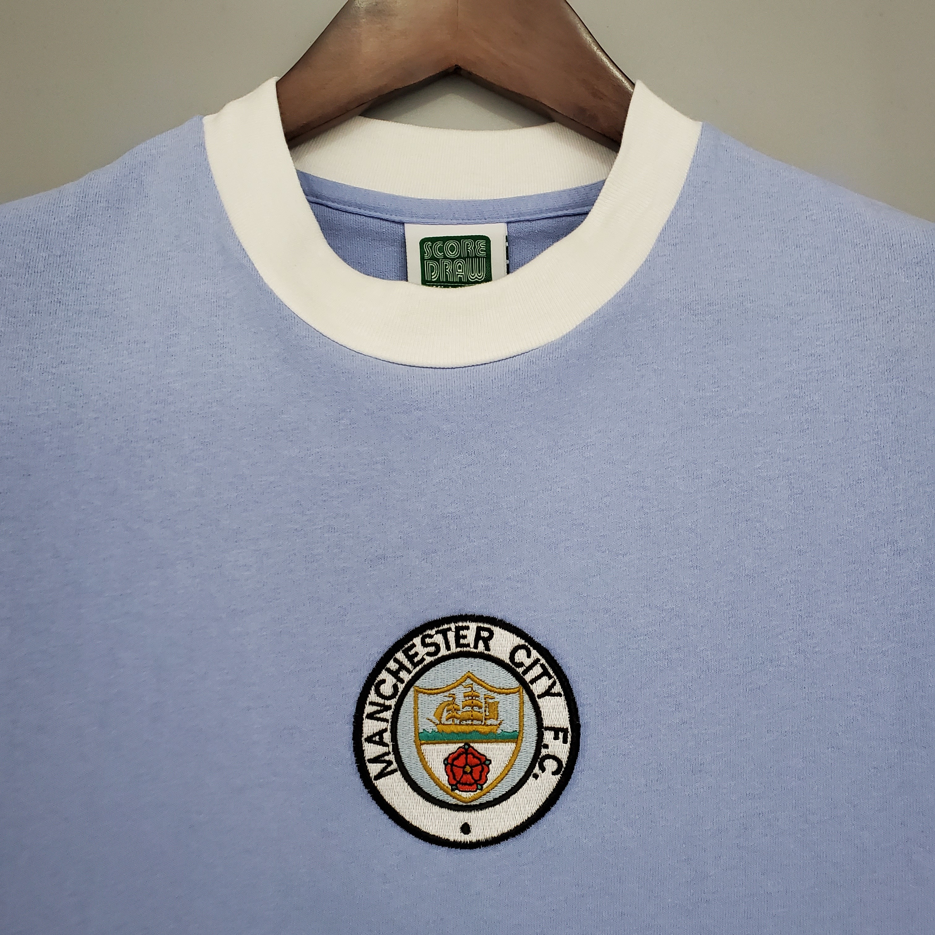 Manchester City Retro 72 Fan Short Sleeve Home Jersey