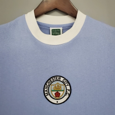Manchester City Retro 72 Fan Short Sleeve Home Jersey 02