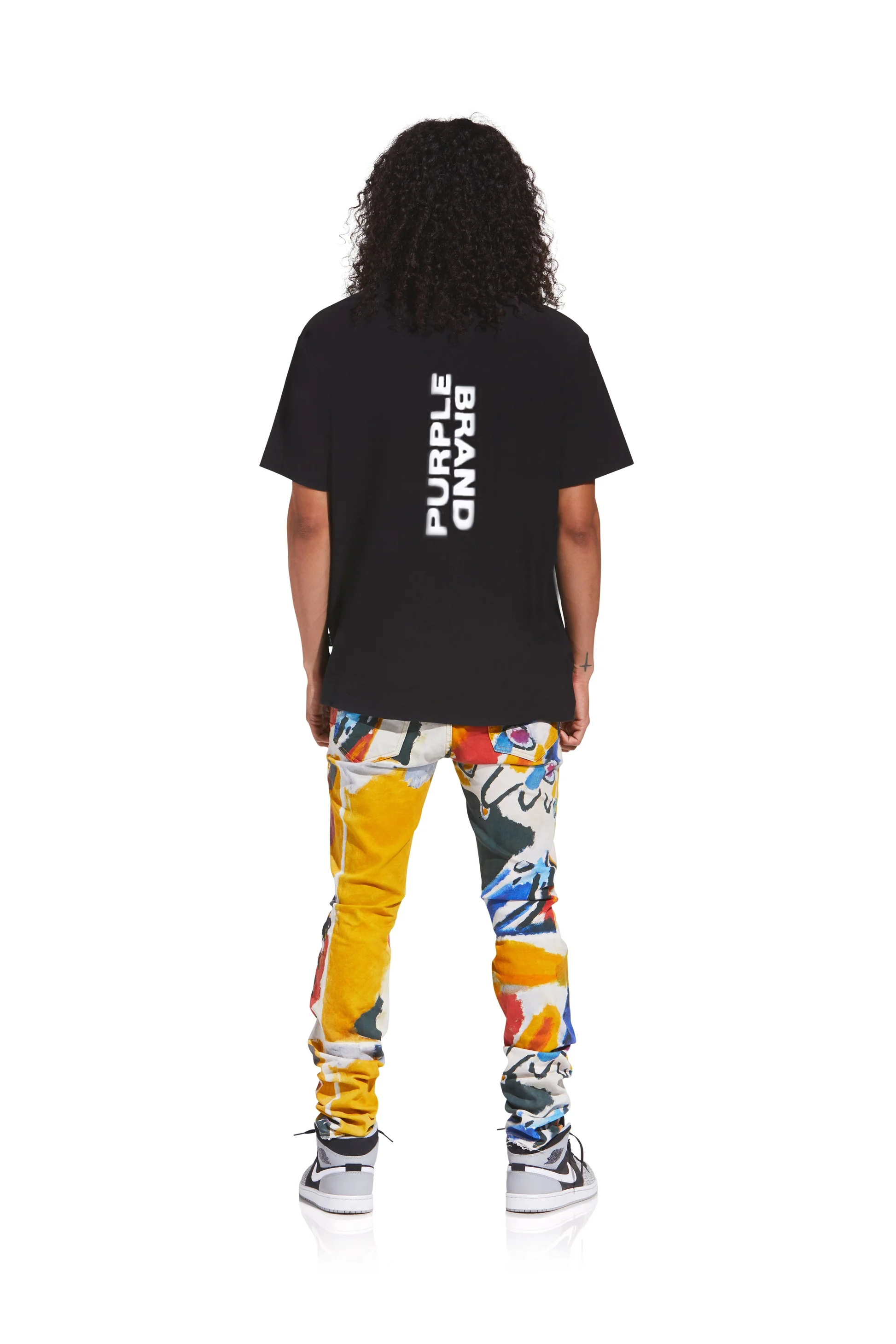 Purple Brand Back Print T-Shirt 3003