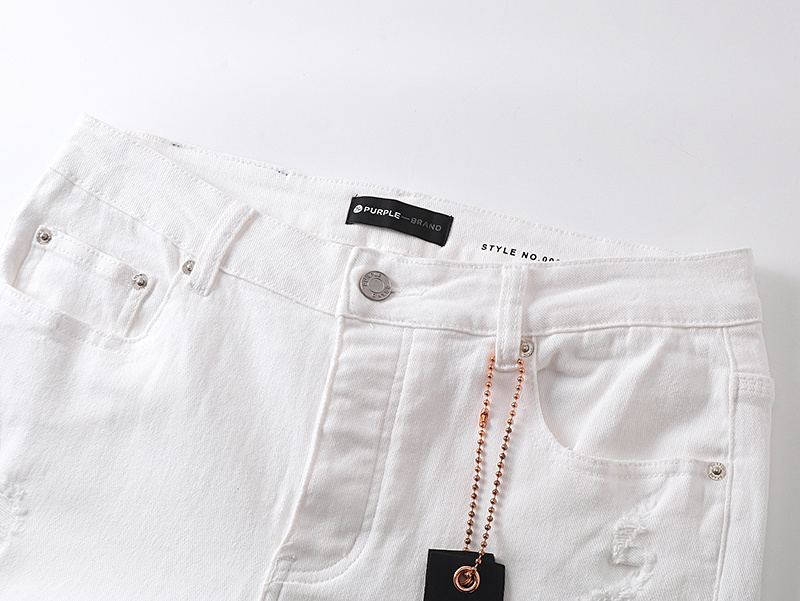 Purple Brand Bootcut Denim Jeans White PU164