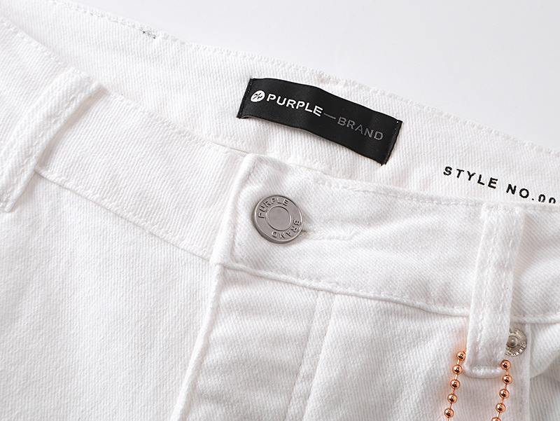 Purple Brand Bootcut Denim Jeans White PU164