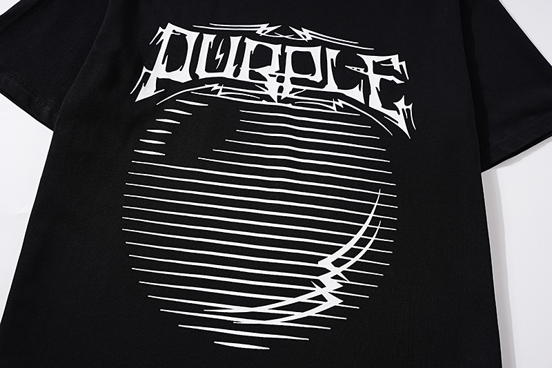 Purple Brand Circle Logo Graphic T-Shirt 3023