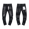 Purple Brand Coated Ripped Stacked Denim Jeans Black PU125