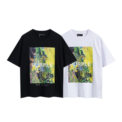 Purple Brand Color Graphic T-Shirt 3018 01