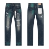 Purple Brand Dark Washed Ripped Bootcut Denim Jeans PU173
