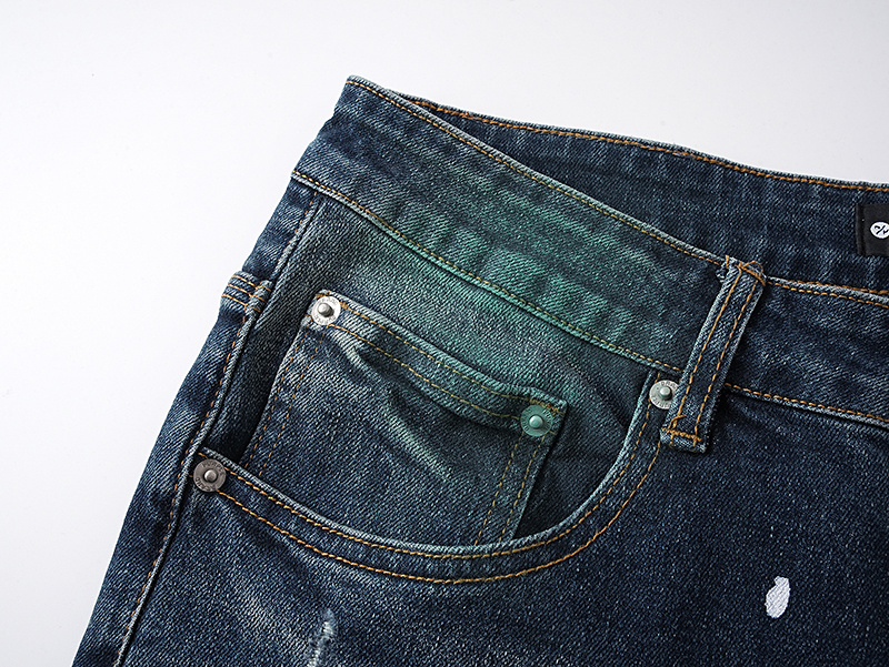 Purple Brand Dark Washed Ripped Bootcut Denim Jeans PU173