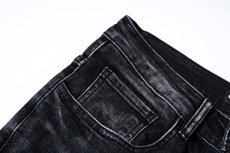 Purple Brand Dark Washed Stacked Biker Denim Jeans PU120