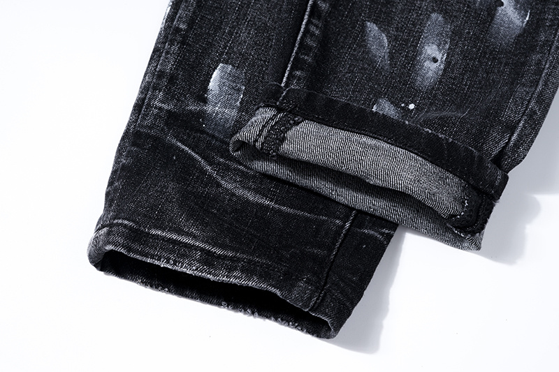 Purple Brand Dark Washed Stacked Biker Denim Jeans PU120
