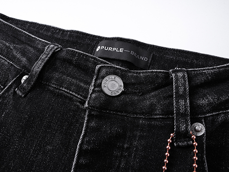 Purple Brand Dirty Washed Bootcut Denim Jeans Black PU155