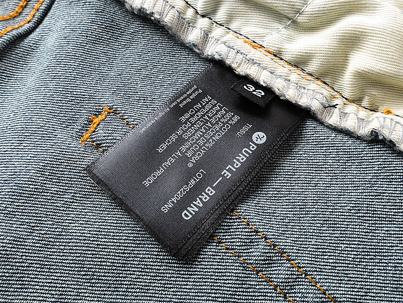 Purple Brand Dirty Washed Bootcut Denim Jeans Blue PU148