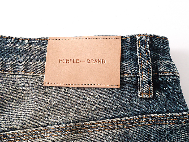 Purple Brand Dirty Washed Bootcut Denim Jeans Blue PU176
