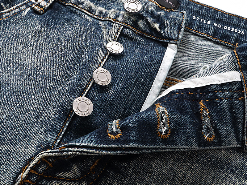 Purple Brand Distressed Washed Bootcut Denim Jeans PU177