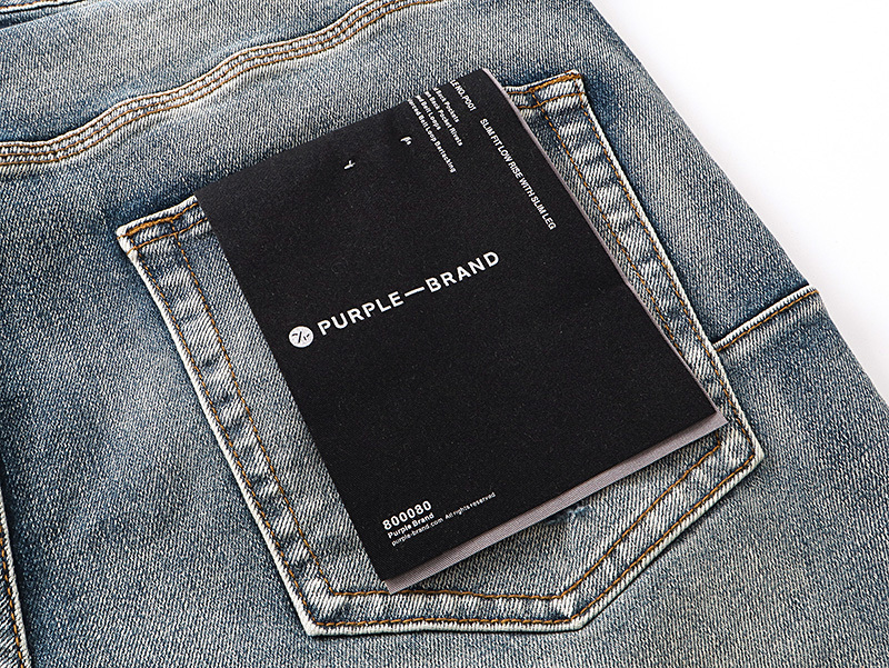 Purple Brand Distressed Washed Bootcut Denim Jeans PU177