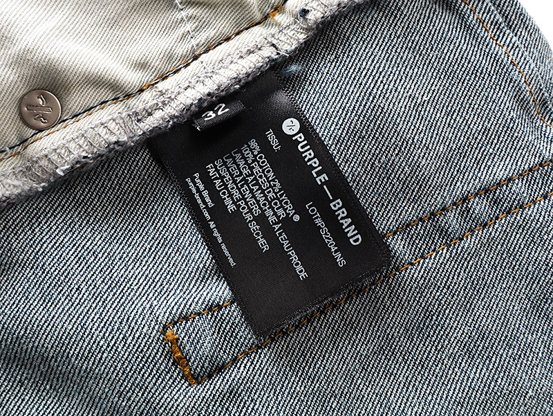 Purple Brand Distressed Washed Bootcut Denim Jeans PU177
