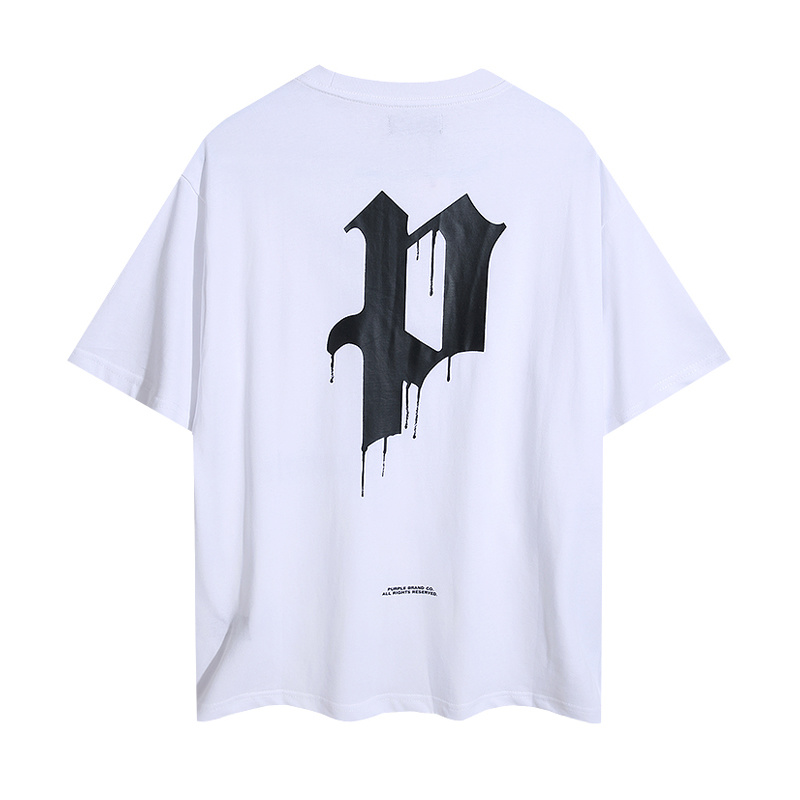 Purple Brand Drip P Logo T-Shirt 3004