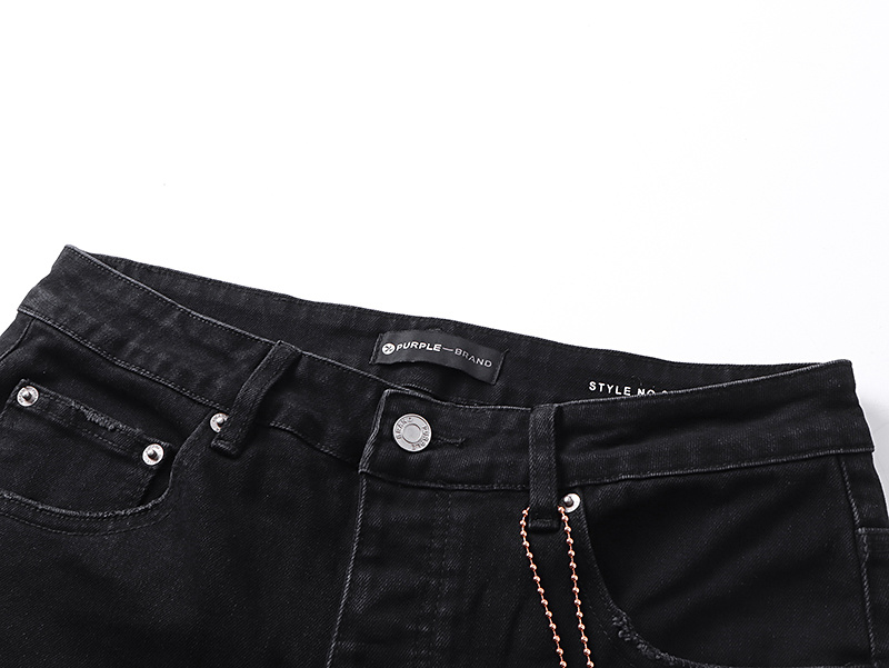 Purple Brand Paint Splatter Bootcut Denim Jeans Black PU185