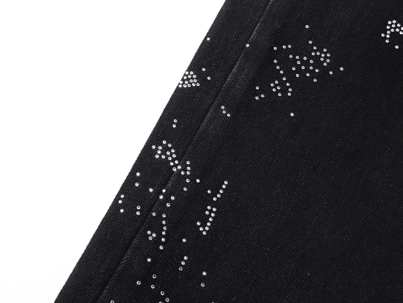 Purple Brand Paint Splatter Bootcut Denim Jeans Black PU185