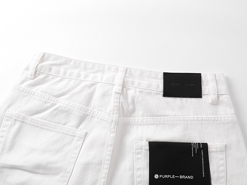 Purple Brand Paint Splatter Bootcut Denim Jeans White PU801