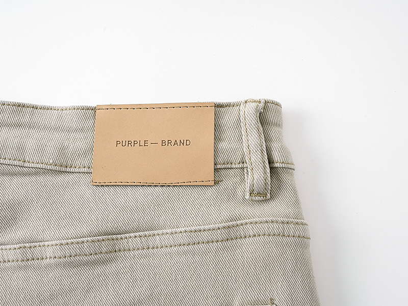 Purple Brand Paint Splatter Bootcut Denim Pants Khaki PU703