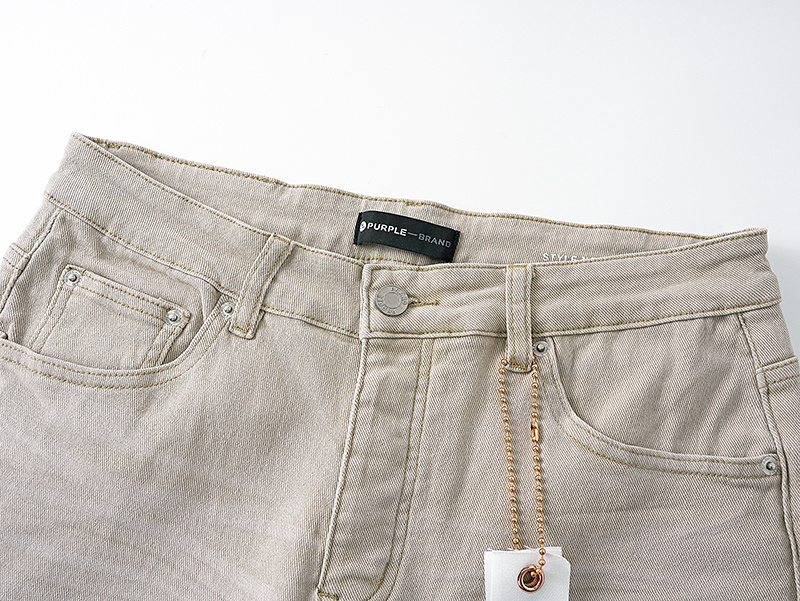 Purple Brand Paint Splatter Bootcut Denim Pants Khaki PU703