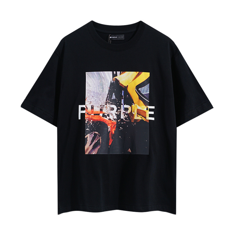 Purple Brand Photo Graphic T-Shirt 3022