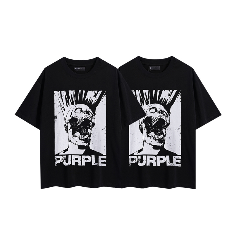 Purple Brand Skull Graphic T-Shirt 3014