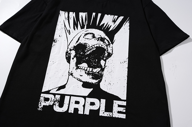 Purple Brand Skull Graphic T-Shirt 3014