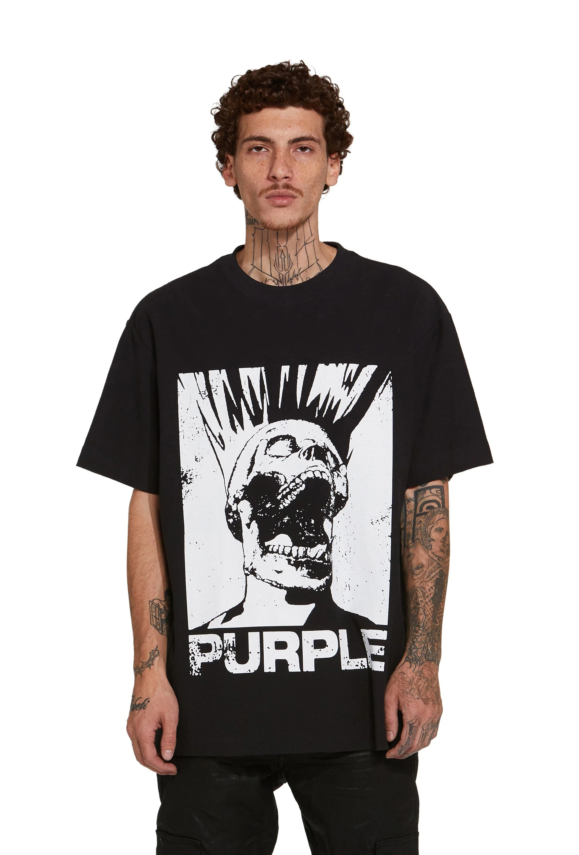 Purple Brand Skull Graphic T-Shirt 3014