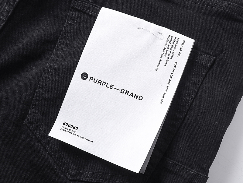 Purple Brand Slim Fit Denim Jeans Black PU180