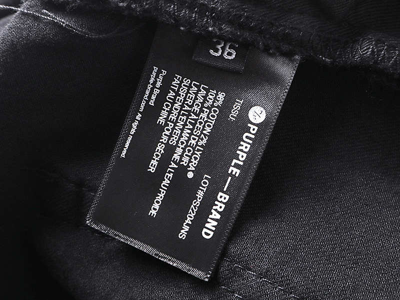 Purple Brand Slim Fit Denim Jeans Black PU180