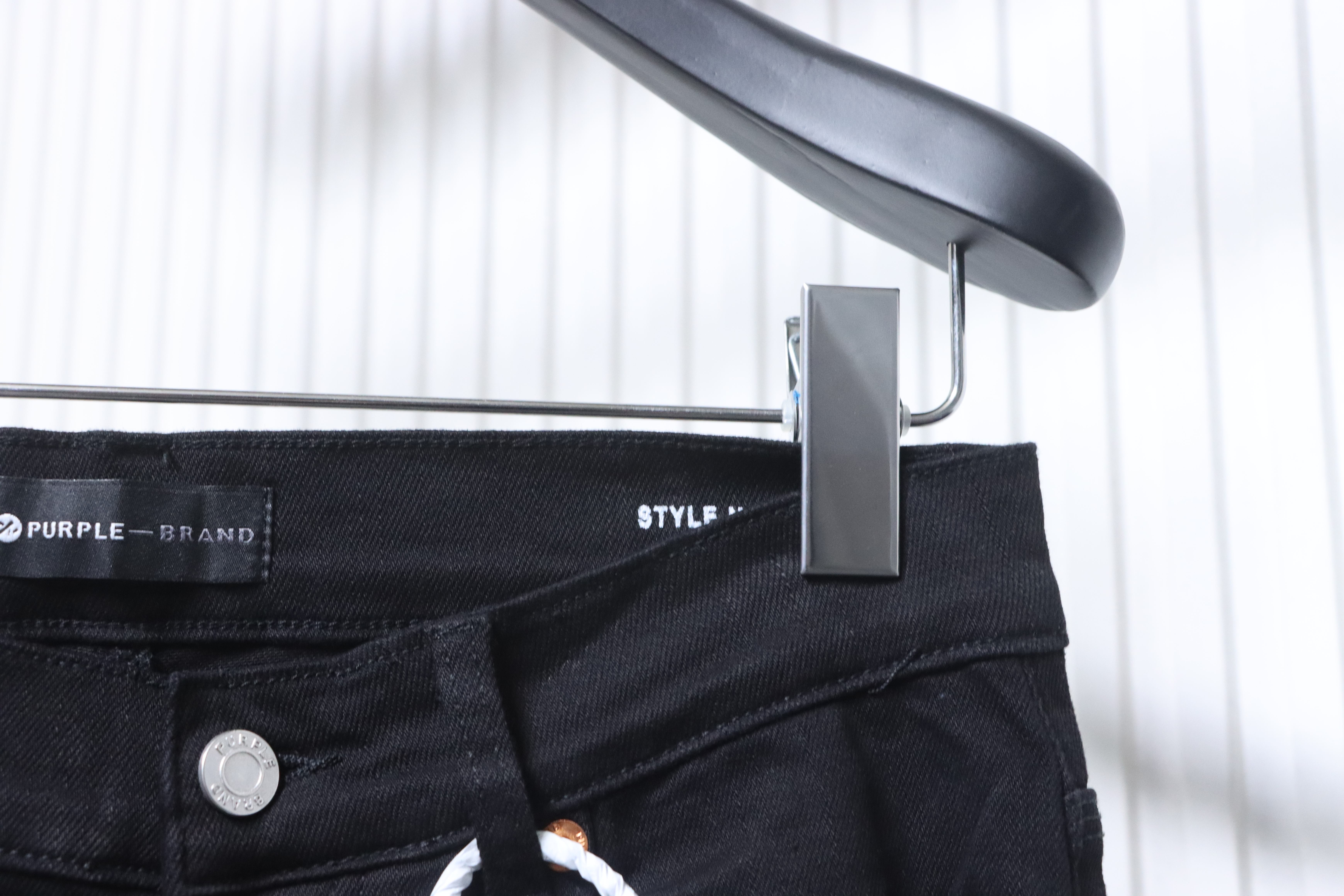 Purple Brand Slim Fit Pants with Ripped Pockets H230