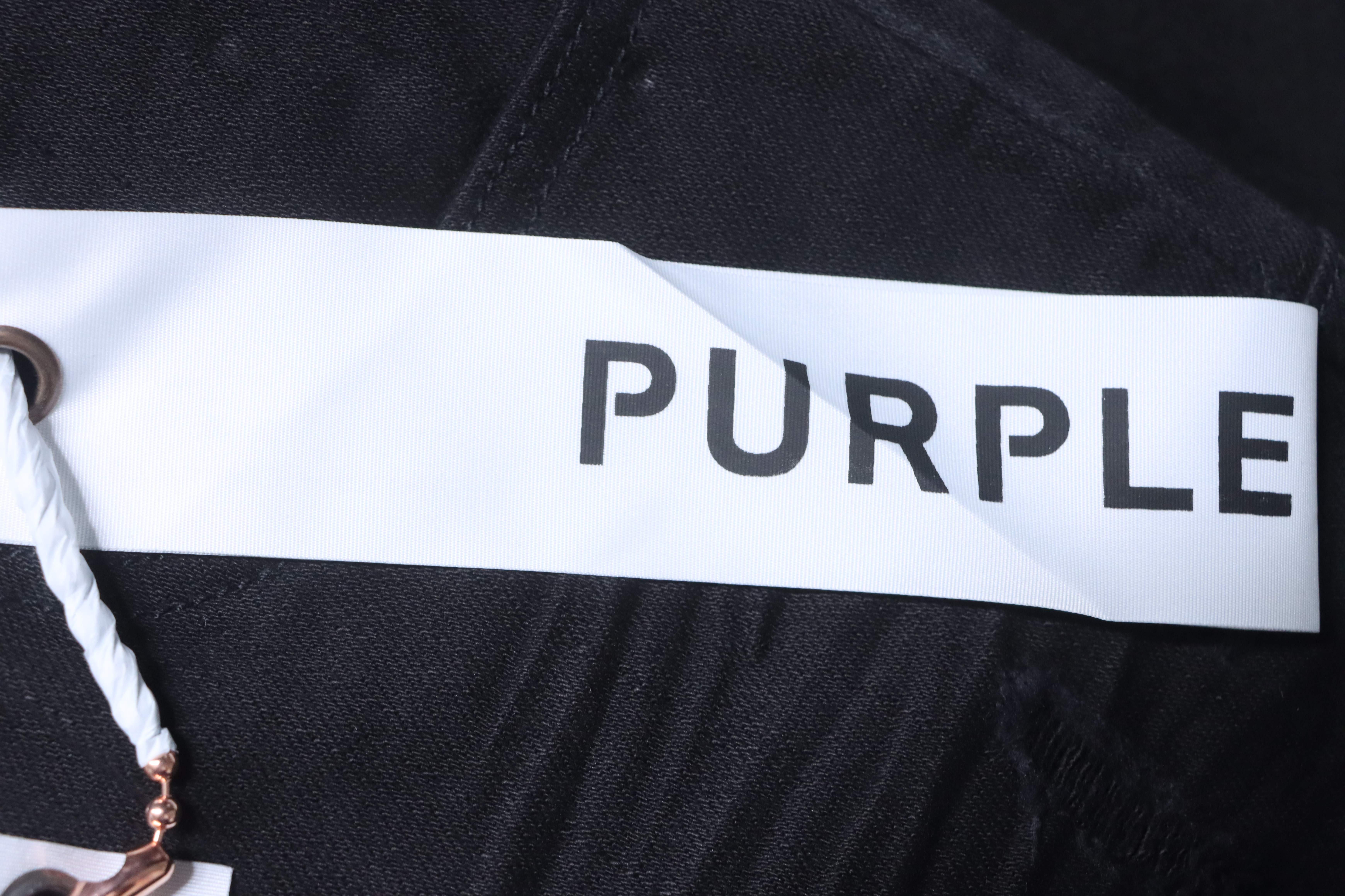 Purple Brand Slim Fit Pants with Ripped Pockets H230