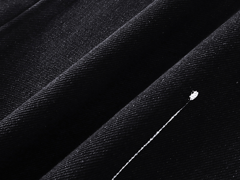 Purple Brand Star Pattern Straight Denim Jeans Black PU815
