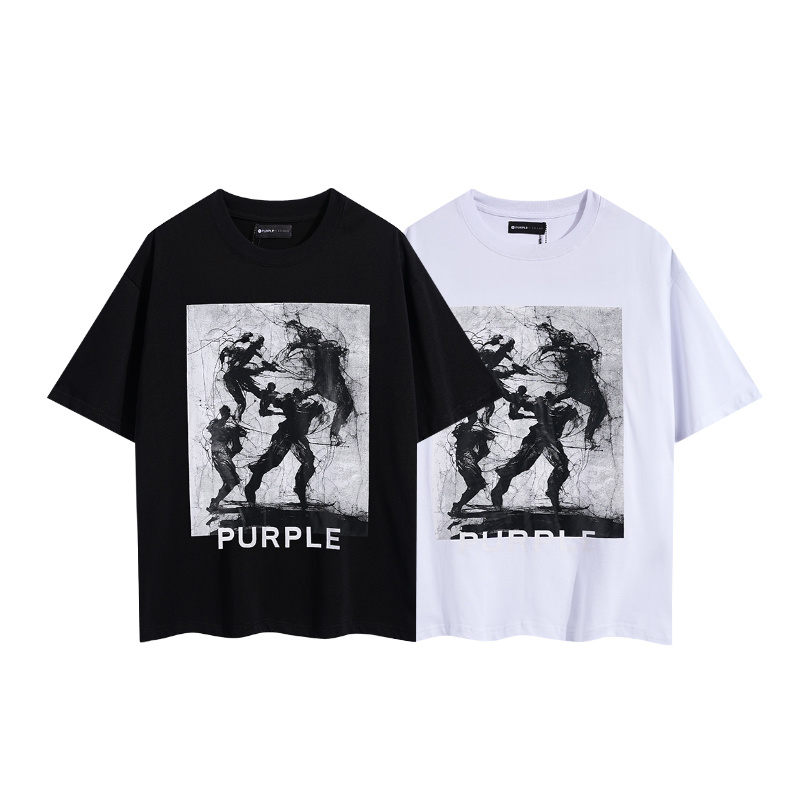 Purple Brand Statue Graphic T-Shirt 3016