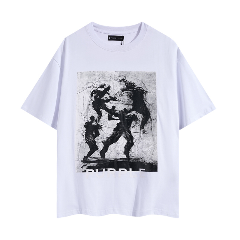 Purple Brand Statue Graphic T-Shirt 3016