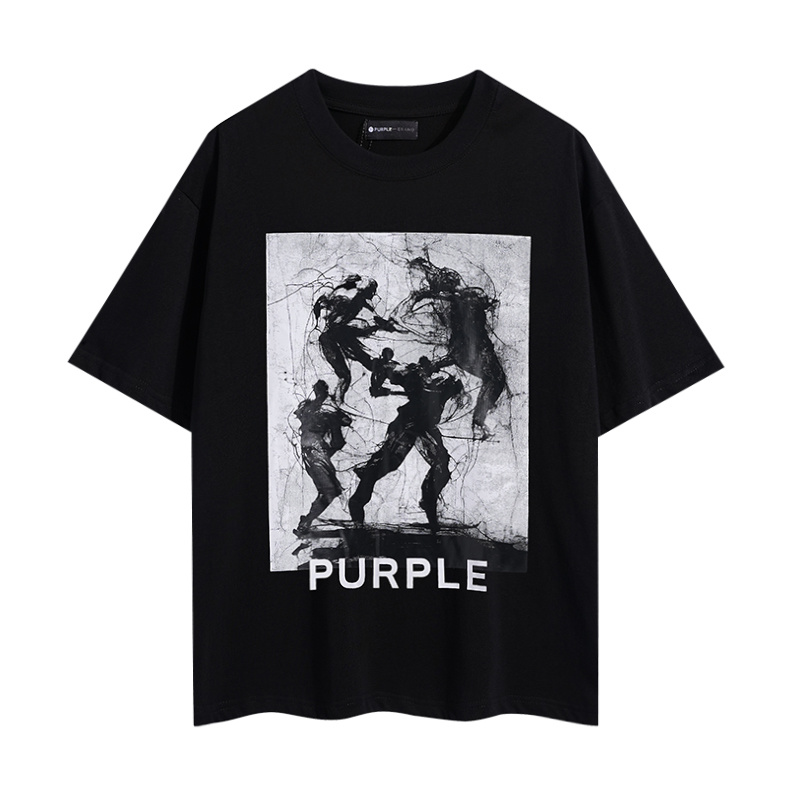 Purple Brand Statue Graphic T-Shirt 3016