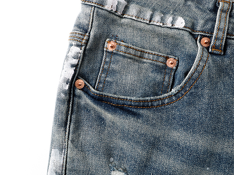 Purple Brand Vintage Washed Distressed Bootcut Denim Jeans PU193