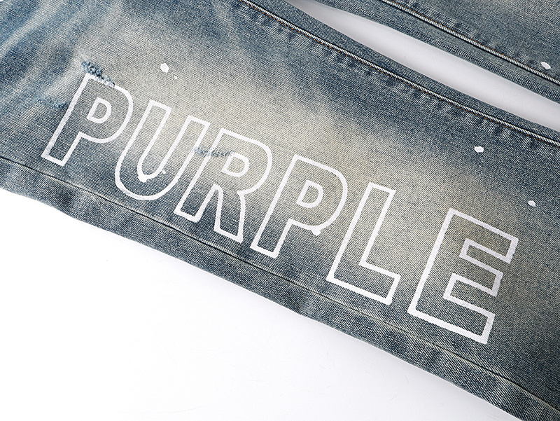 Purple Brand Vintage Washed Distressed Bootcut Denim Jeans PU193
