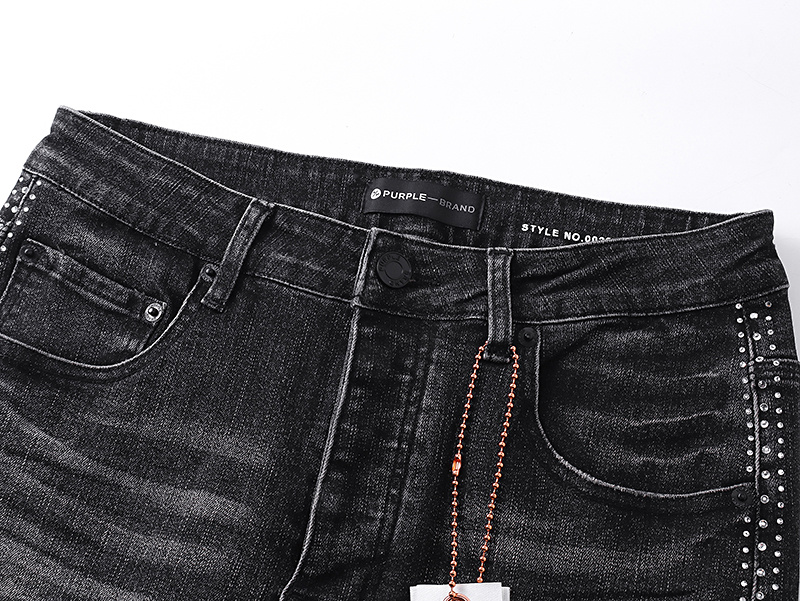 Purple Brand Washed Bootcut Denim Jeans Black PU167