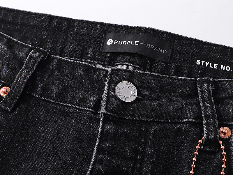 Purple Brand Washed Bootcut Denim Jeans Black PU169
