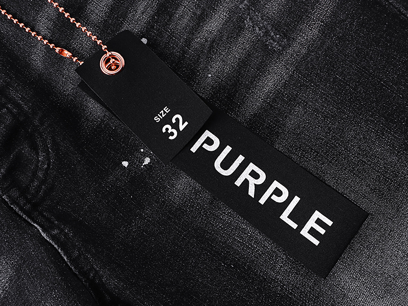 Purple Brand Washed Bootcut Denim Jeans Black PU169