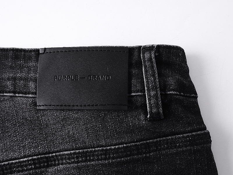 Purple Brand Washed Bootcut Denim Jeans Black PU169