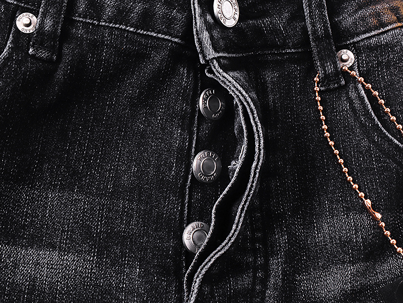 Purple Brand Washed Bootcut Denim Jeans Black PU170