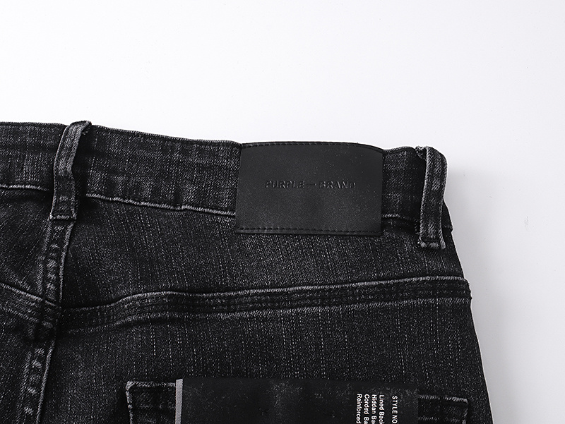 Purple Brand Washed Bootcut Denim Jeans Black PU170